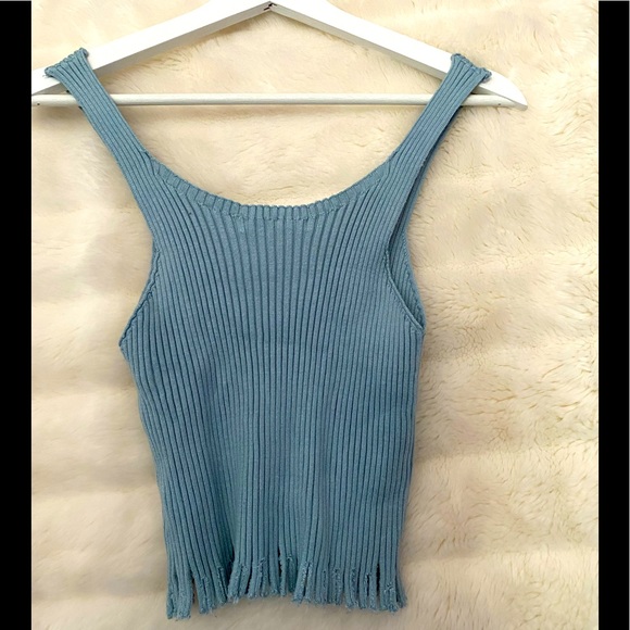 Ribbed cropped tank - Picture 3 of 5
